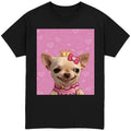 EvilDog Wearing a Gold Crown T-Shirt