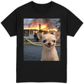 EvilDog Burning House T-Shirt