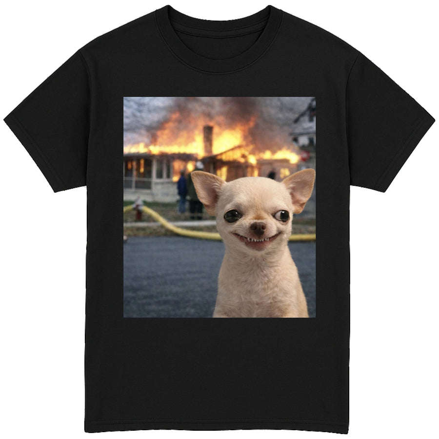 EvilDog Burning House T-Shirt