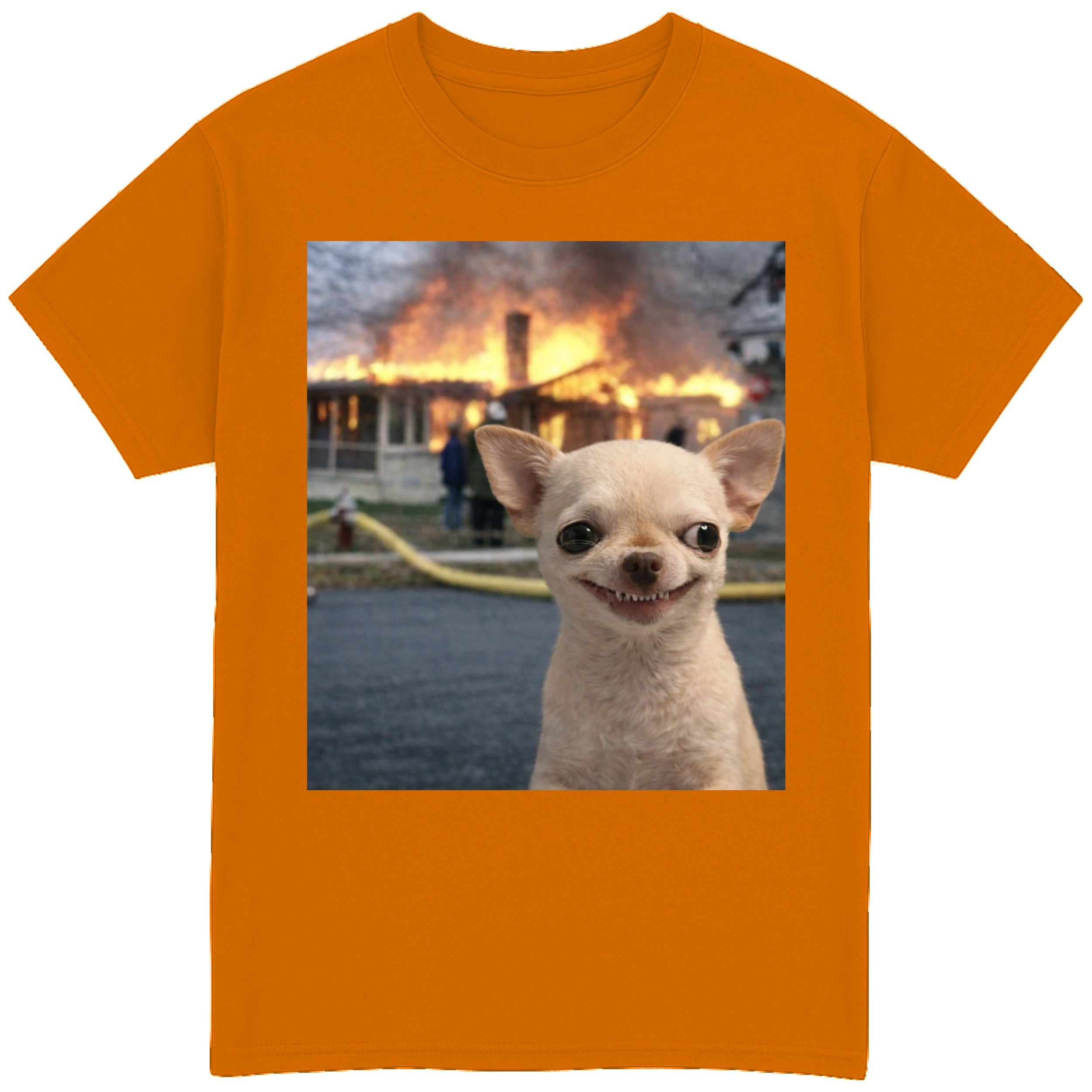 EvilDog Burning House T-Shirt