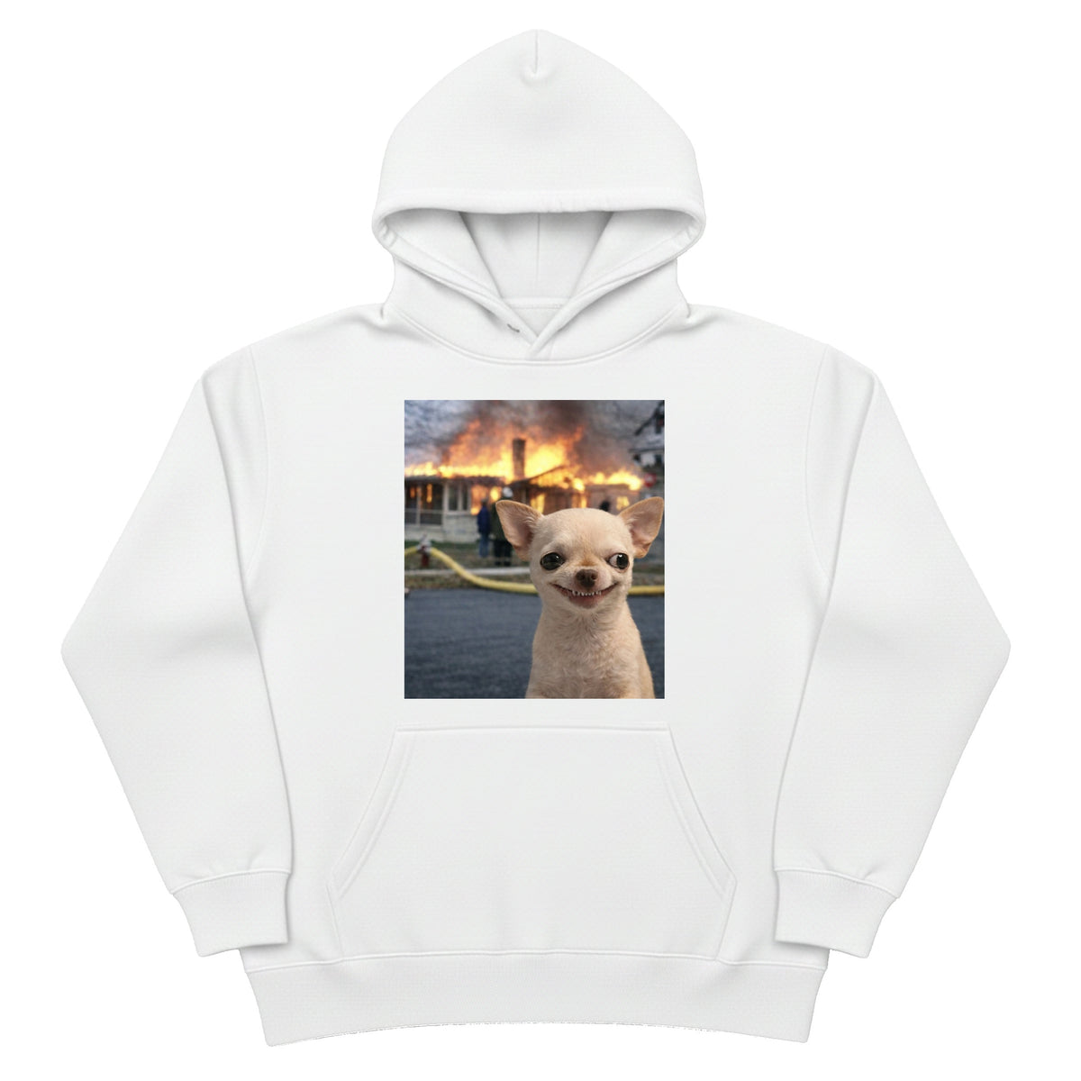 EvilDog Burning House Hoodie