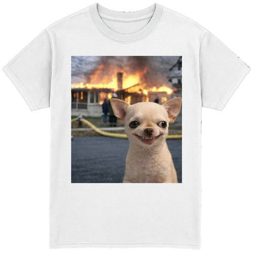 EvilDog Burning House T-Shirt