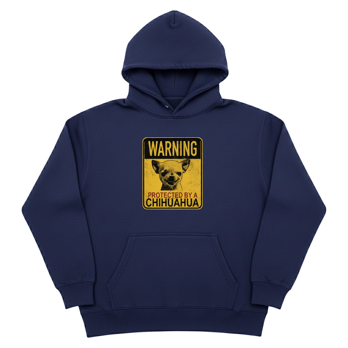 Warning Protected by Chihuahua Hoodie
