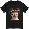EvilDog Brown Hair T-Shirt