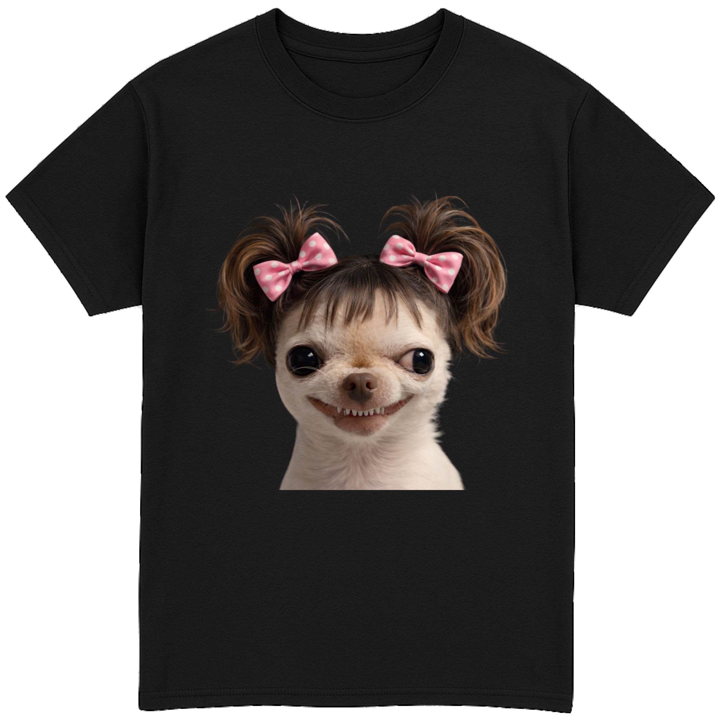 EvilDog Brown Hair T-Shirt