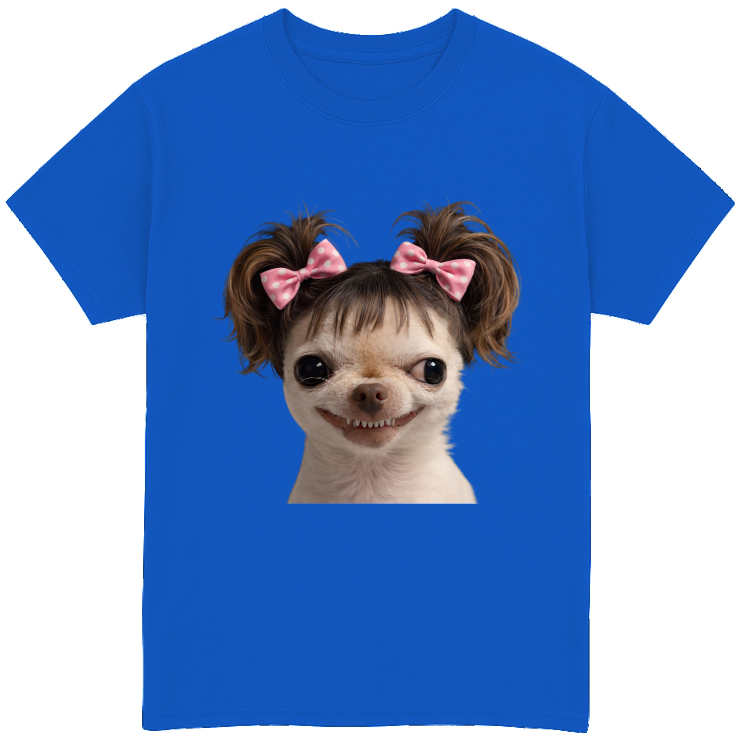 EvilDog Brown Hair T-Shirt