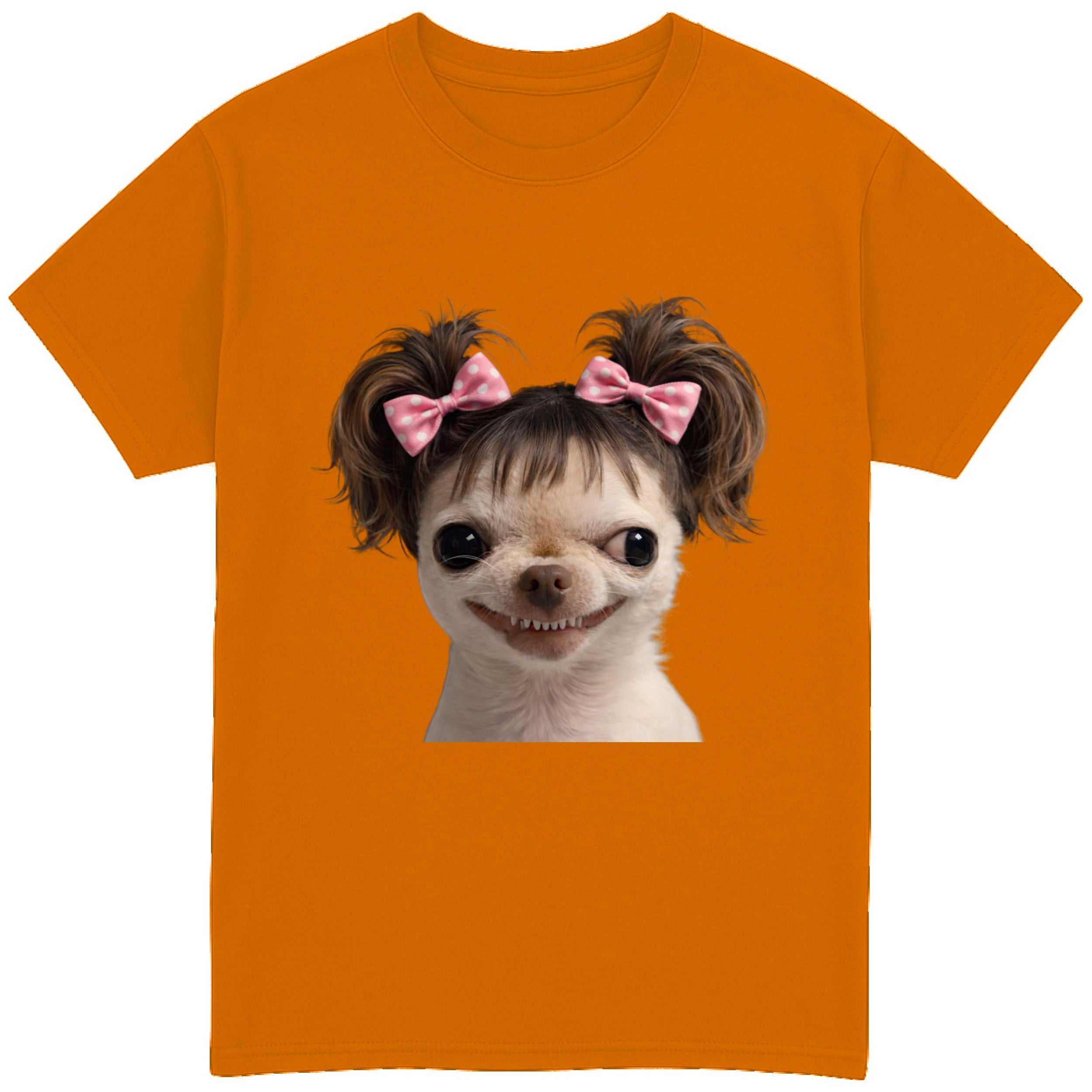 EvilDog Brown Hair T-Shirt