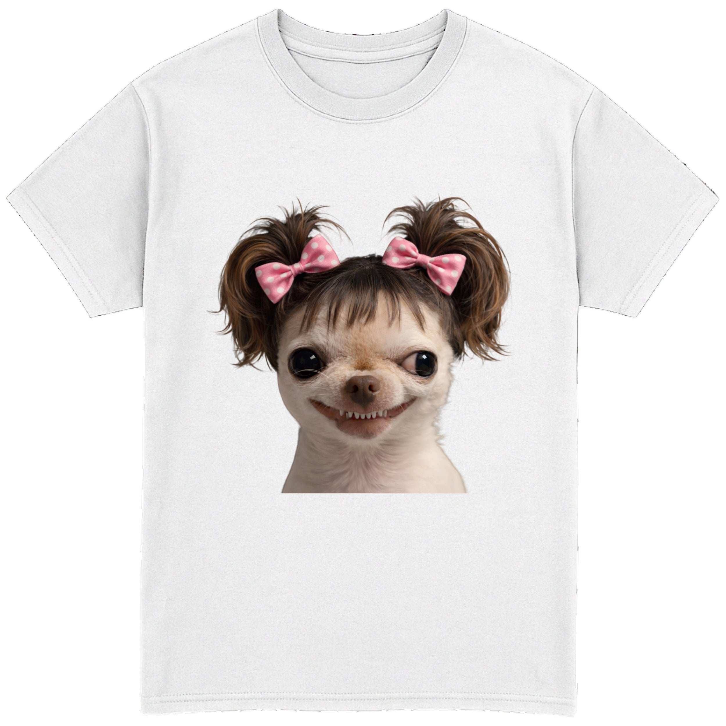 EvilDog Brown Hair T-Shirt