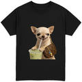 EvilDog Drinking Matcha T-Shirt